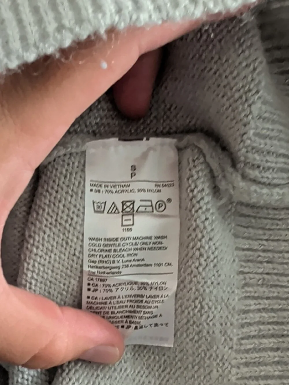 Banana Republic Men's Light Gray Crewneck Pullover